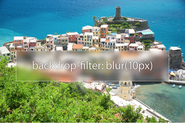 Backdrop Filter Example