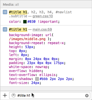 Filter selector