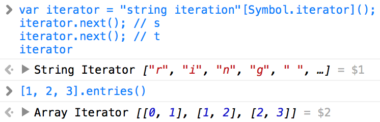 Iterators